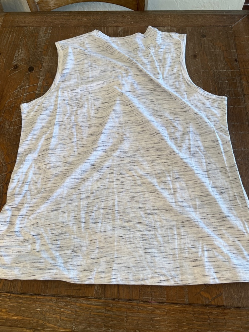 Women’s Gray Knit Tank Top with Red & Navy 'Boom Boom' Graphic - Picture 5 of 7